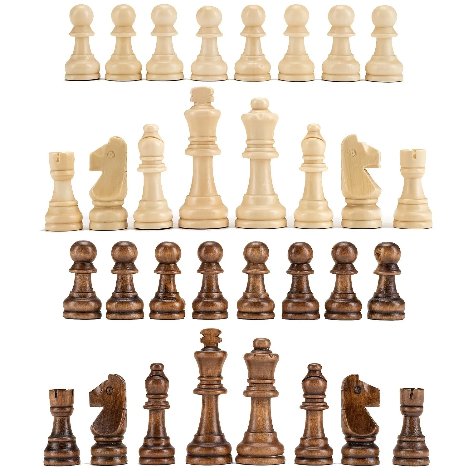 Premium Wooden Chess Pieces Set  Perfect Holiday Gift