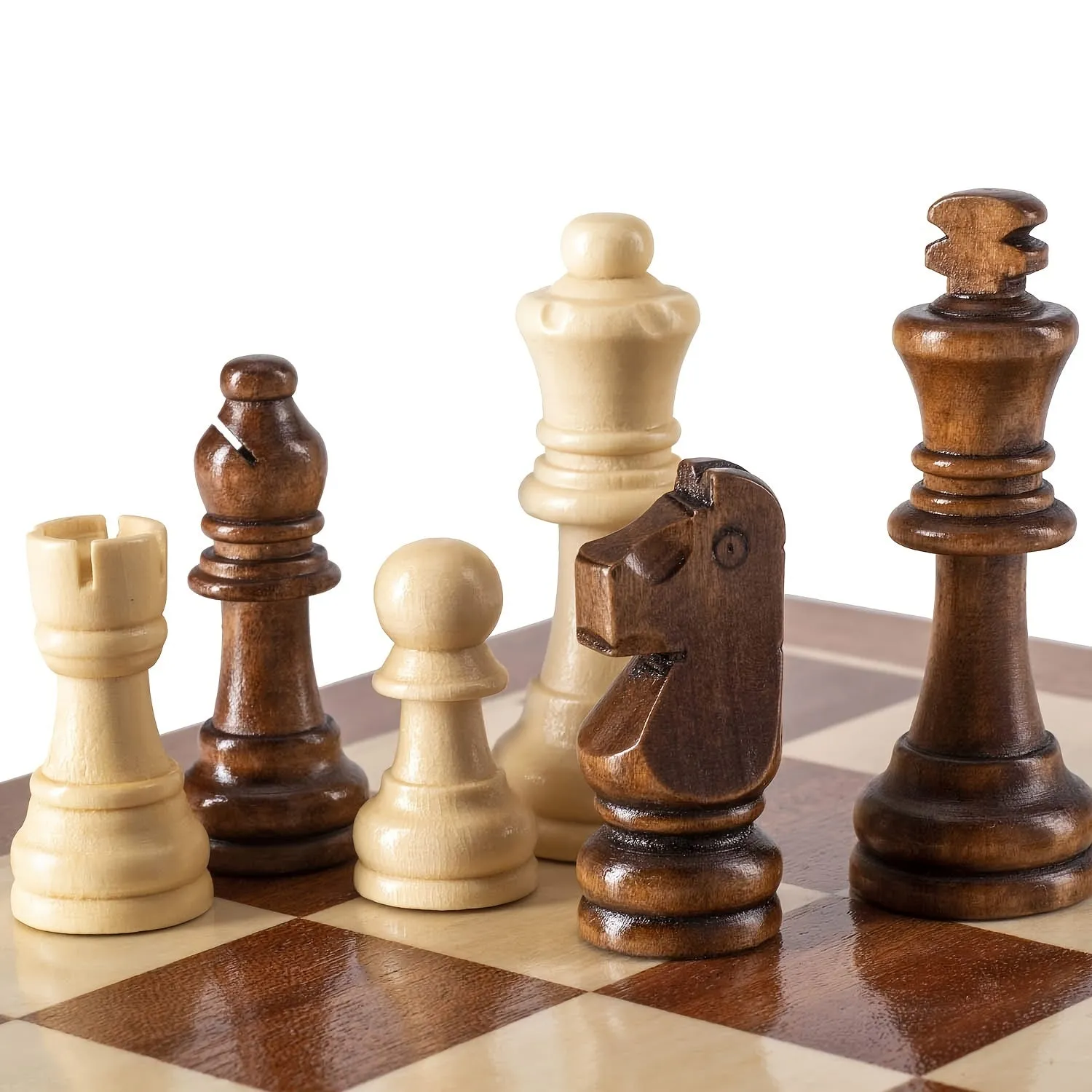 Premium Wooden Chess Pieces Set  Perfect Holiday Gift