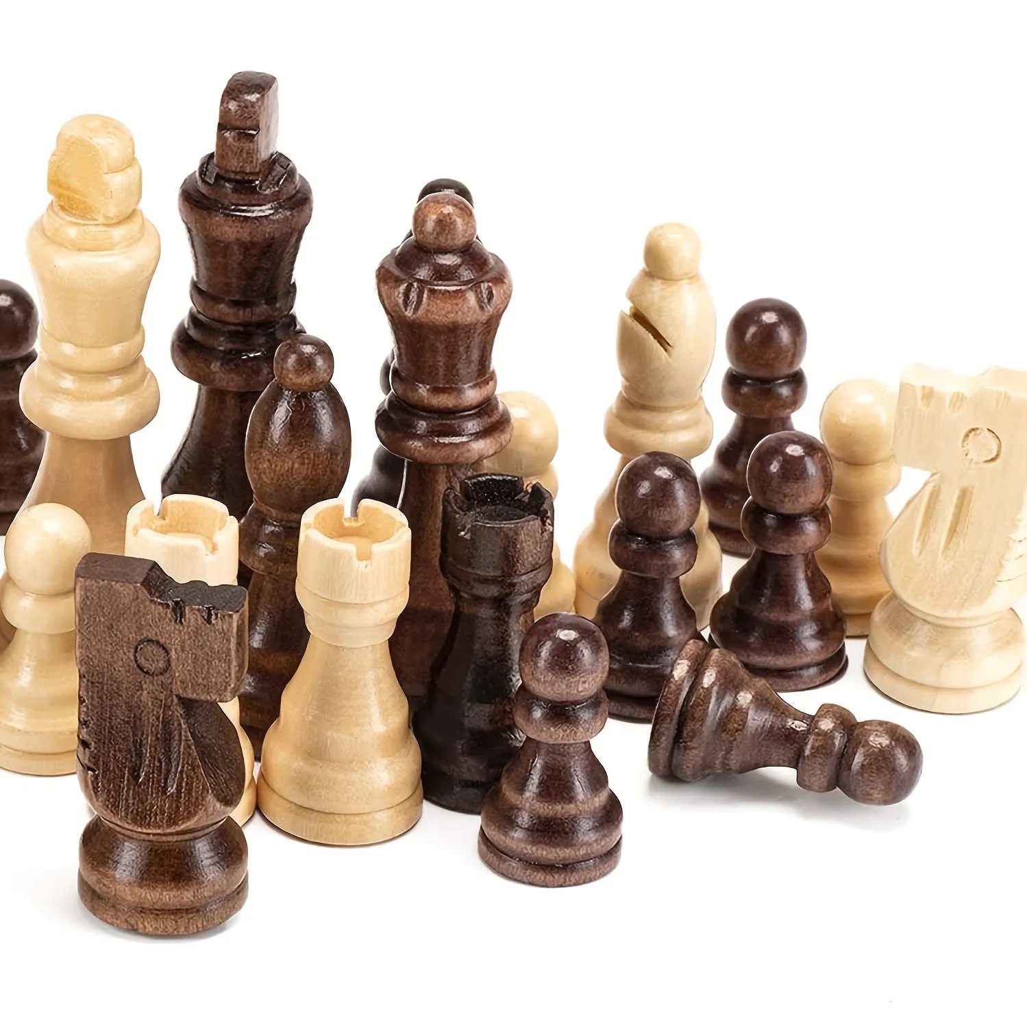 Premium Wooden Chess Pieces Set  Perfect Holiday Gift