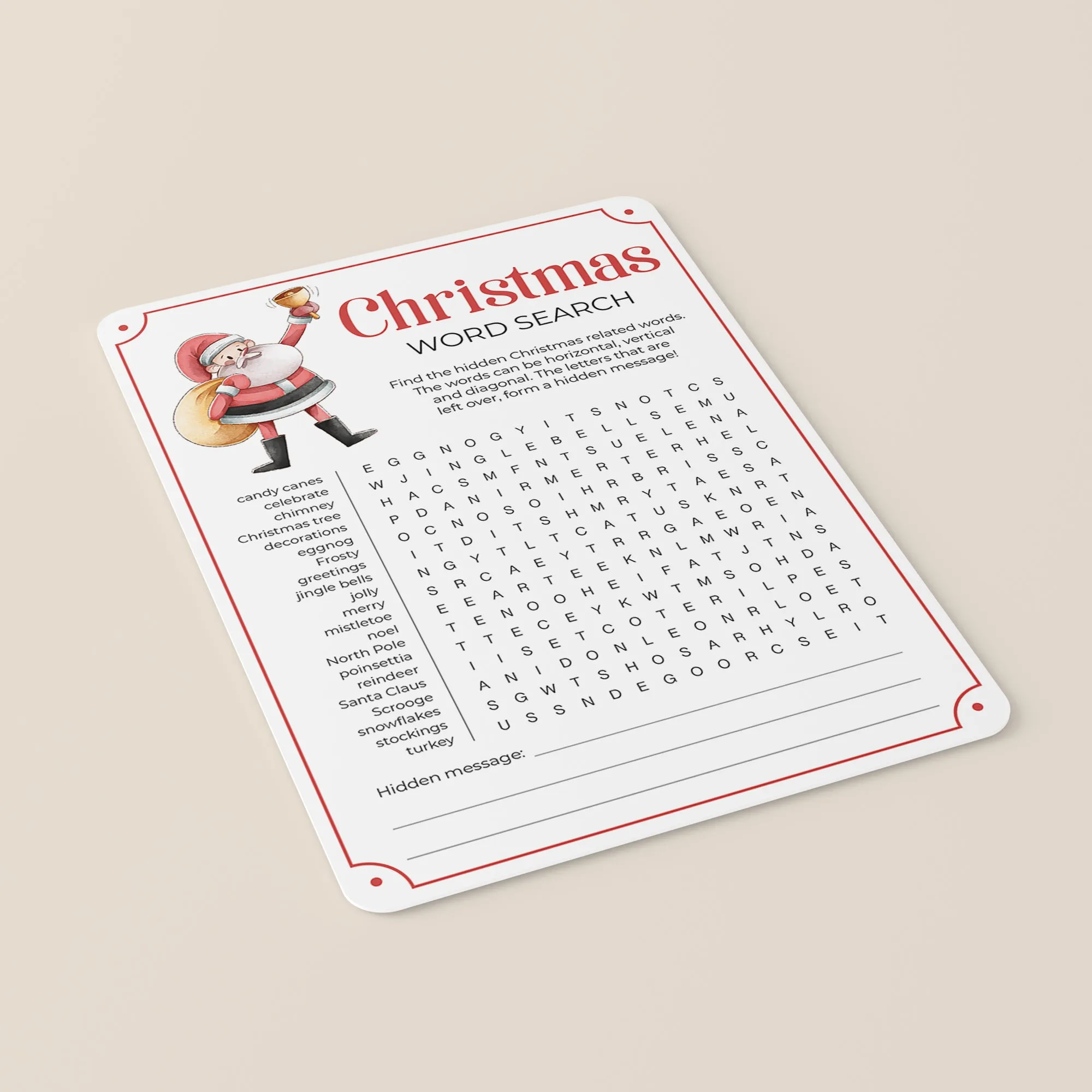 Printable Christmas Games Bundle   FREE Secret Santa Questionnaire