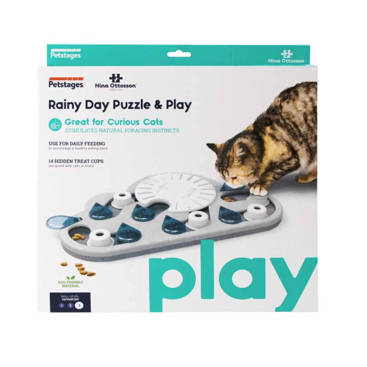 Rainy Day Puzzle & Play Cat Game