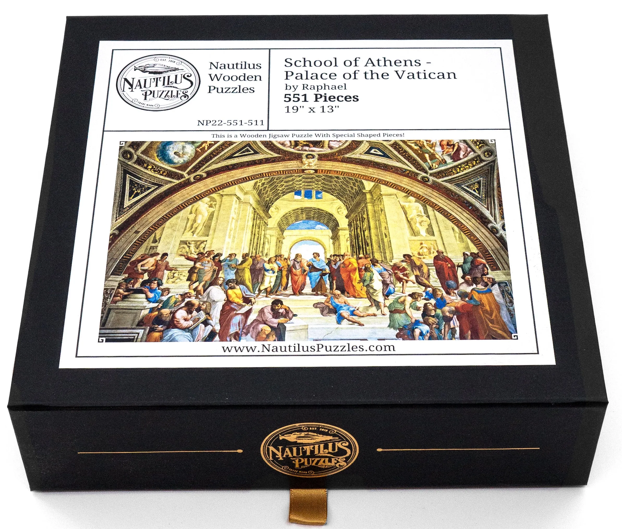 School of Athens by Raphael (551 Piece Wooden Jigsaw Puzzle)