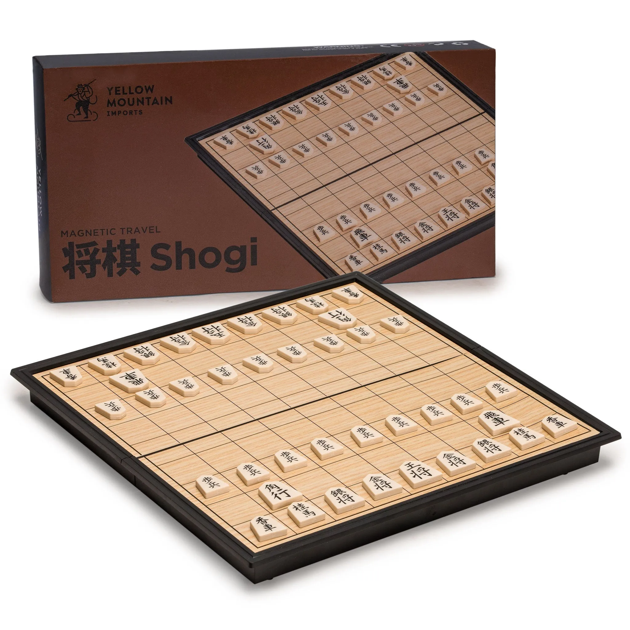 Shogi Japanese Chess Magnetic Travel Game Set - 9.75-Inch