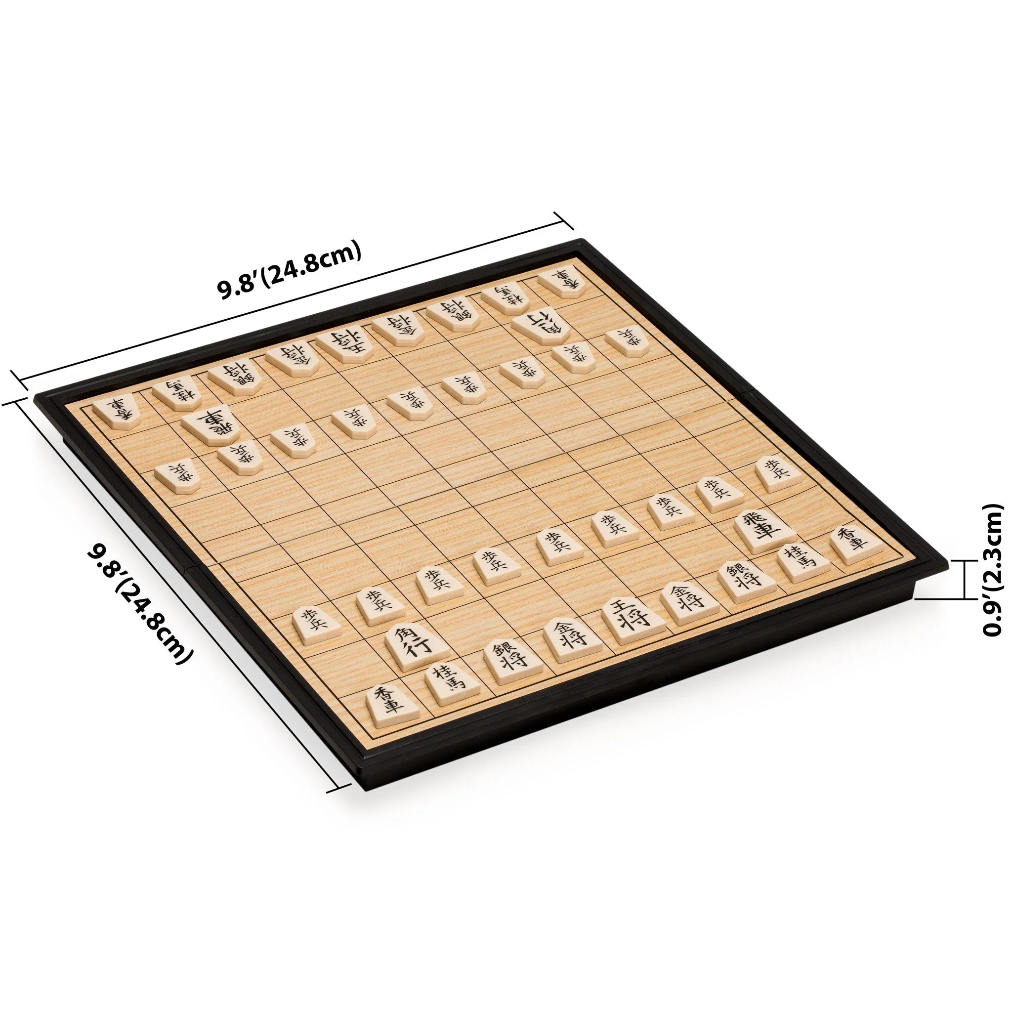 Shogi Japanese Chess Magnetic Travel Game Set - 9.75-Inch