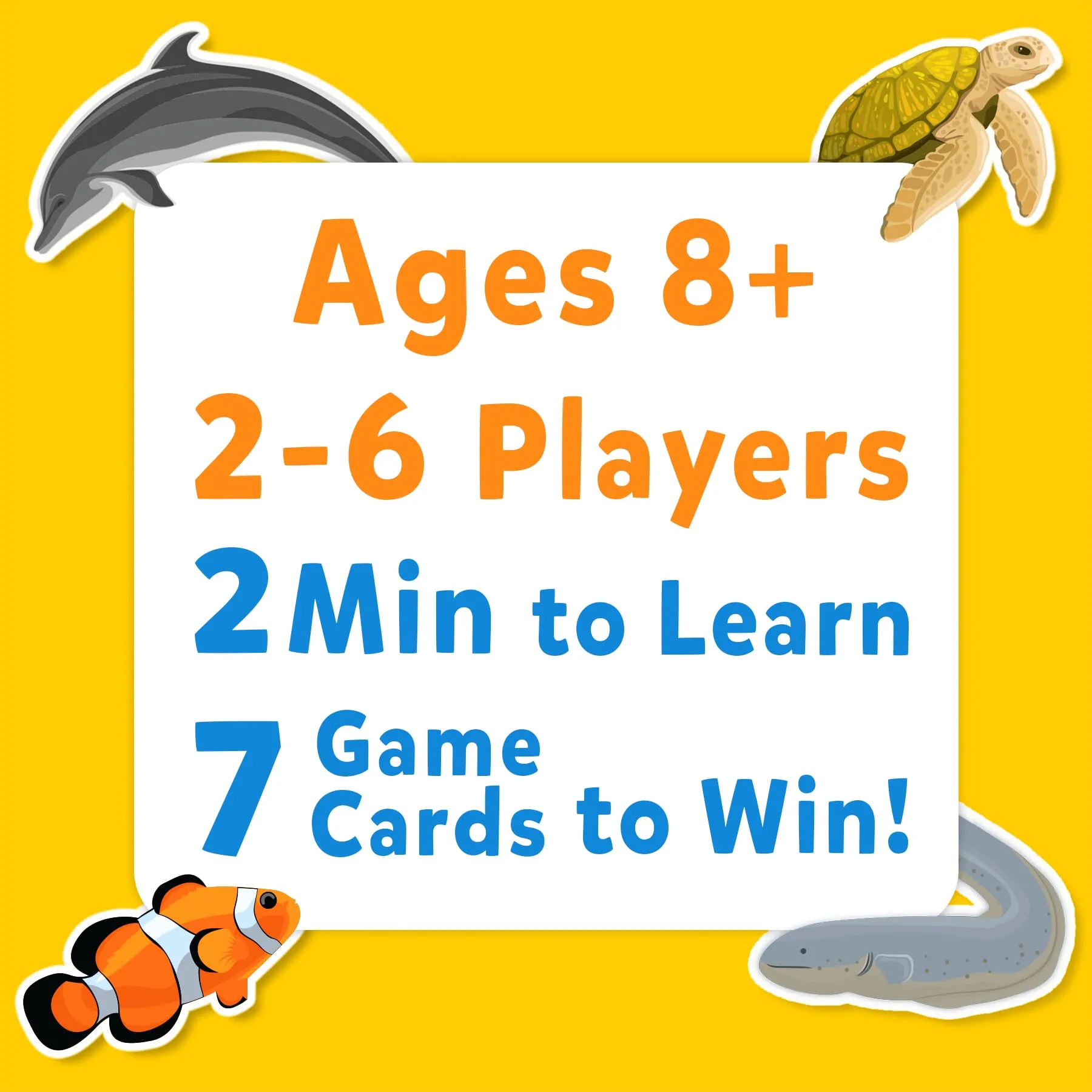 Skillmatics Card Game - Guess in 10 Underwater Animals, Perfect for Boys, Girls, Kids, and Families Who Love Toys, Board Games, Gifts for Ages 8, 9, 10 and Up