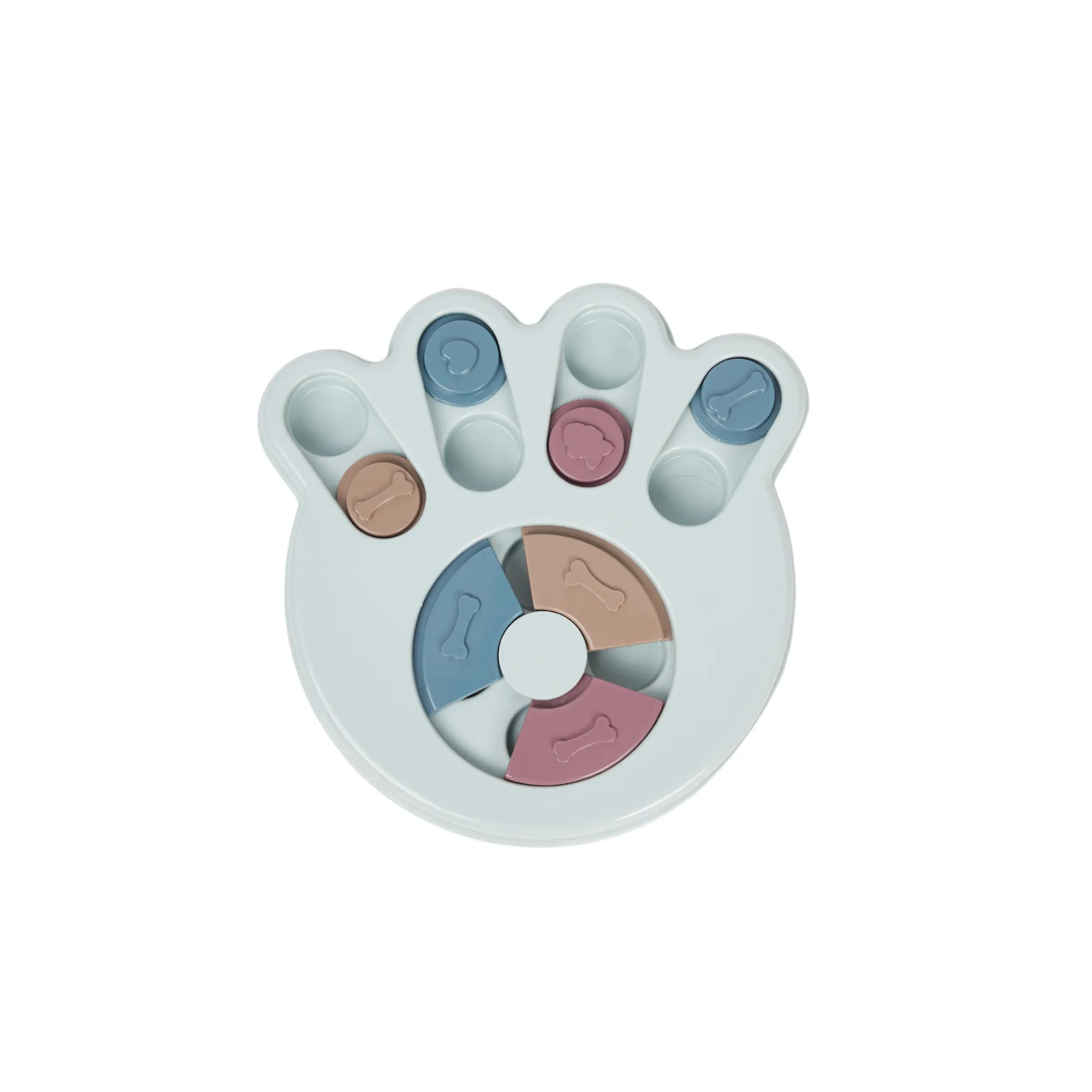 Slow Feeder Puzzle Dog Toy - Paw Print