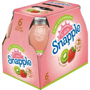 Snapple Kiwi Strawberry 6 Pack / 16oz Glass Bottles