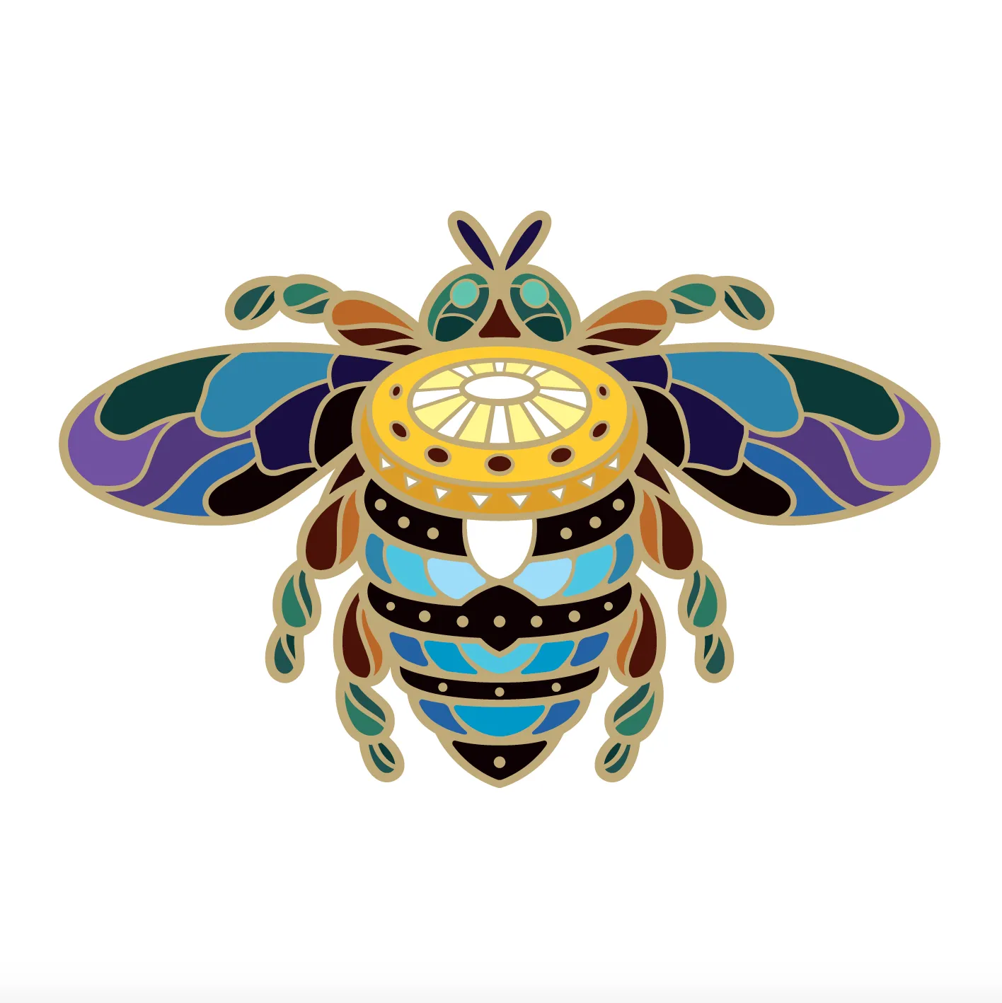 SOLD OUT - BeeKeeper Parade's Magical Australian Sun Bee Pin