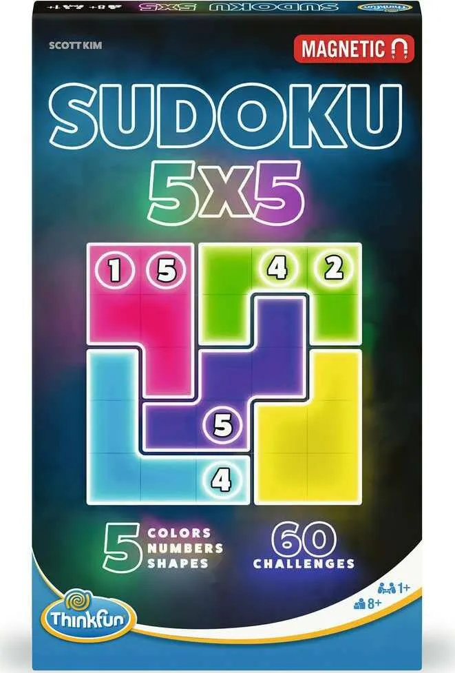 Sudoku 5x5 Magnetic Travel Puzzle