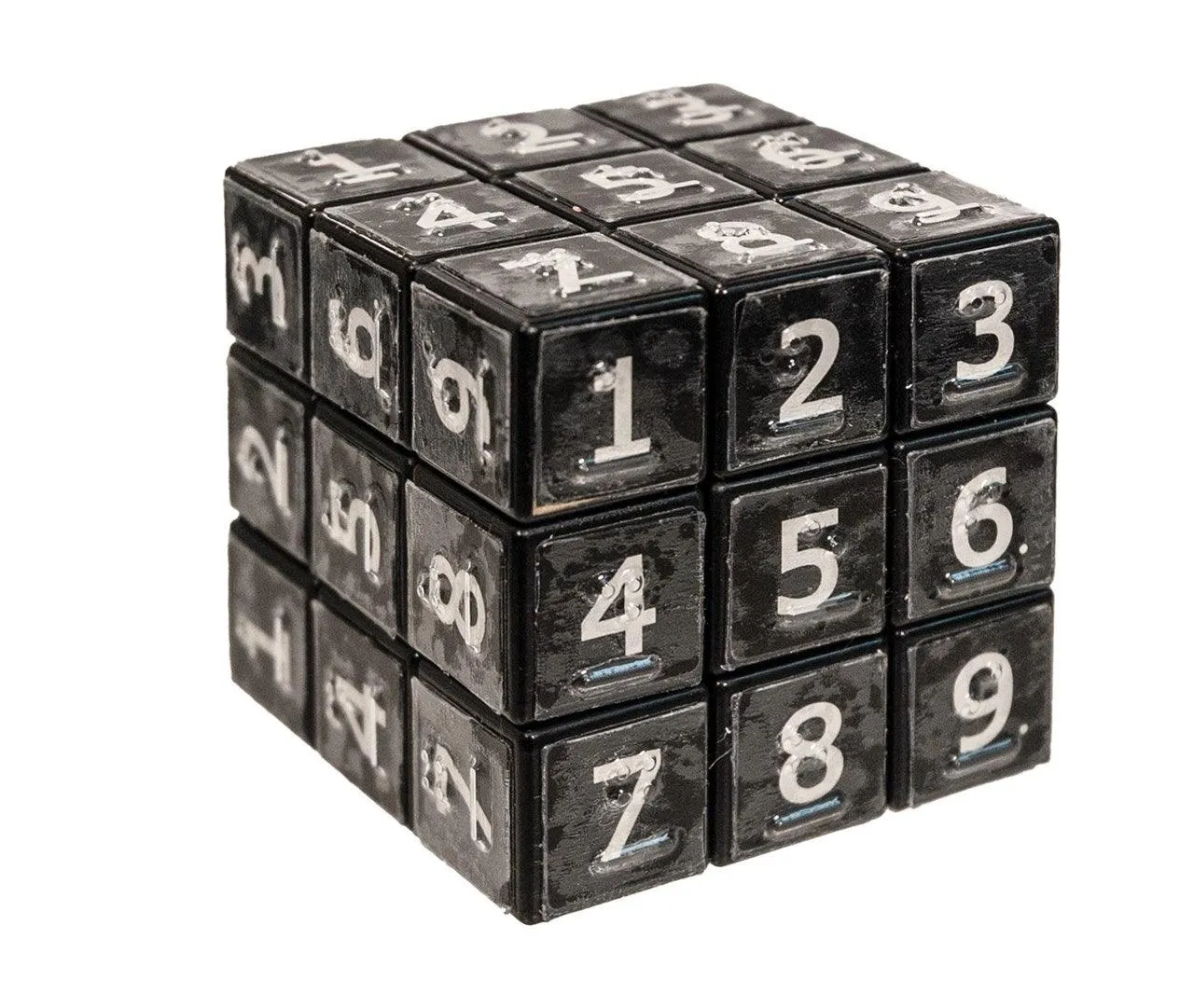 Sudoku Braille Cube-Bold Numbers