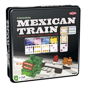 Tactic Original Mexican Train Dominoes In Tin