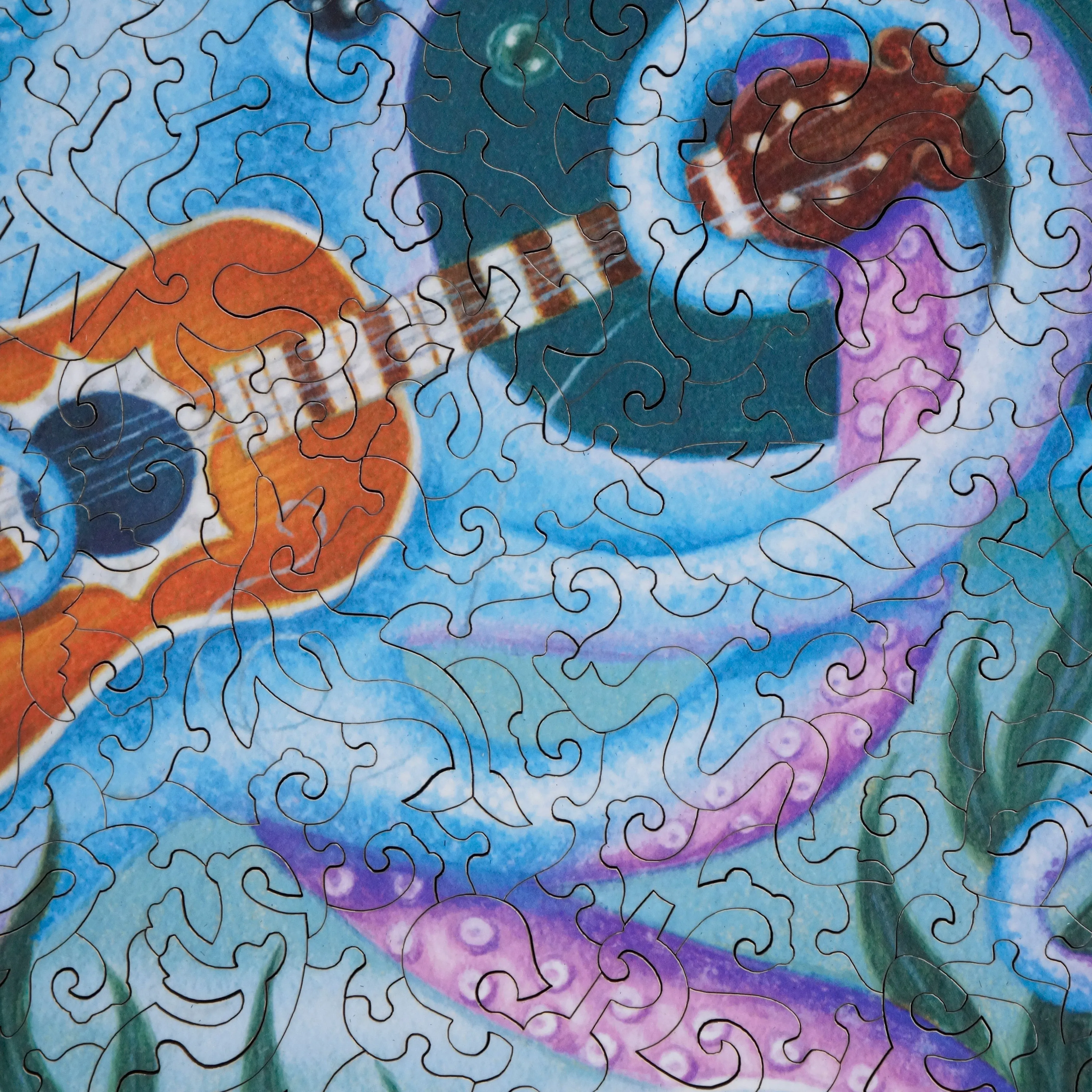 Tentacle Tunes (504 Piece Wooden Jigsaw Puzzle)