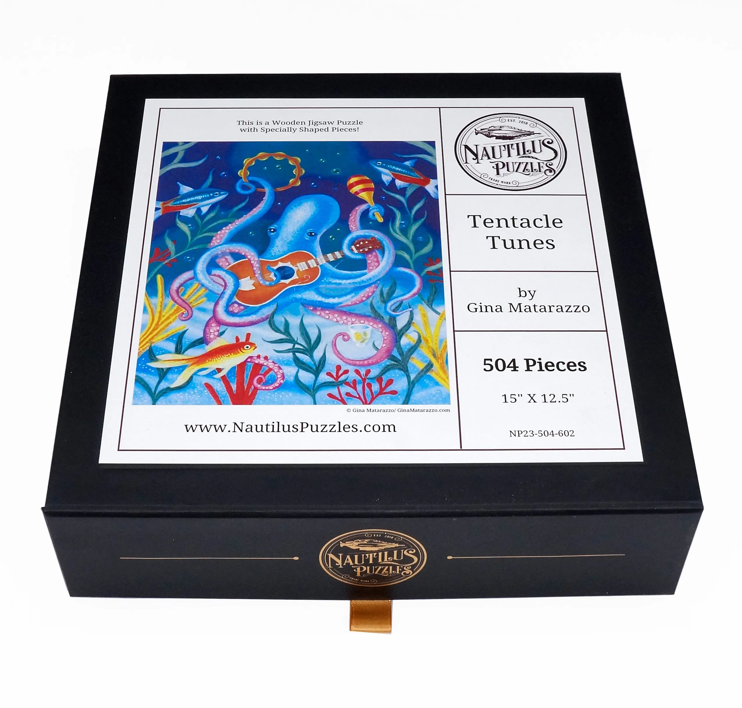 Tentacle Tunes (504 Piece Wooden Jigsaw Puzzle)