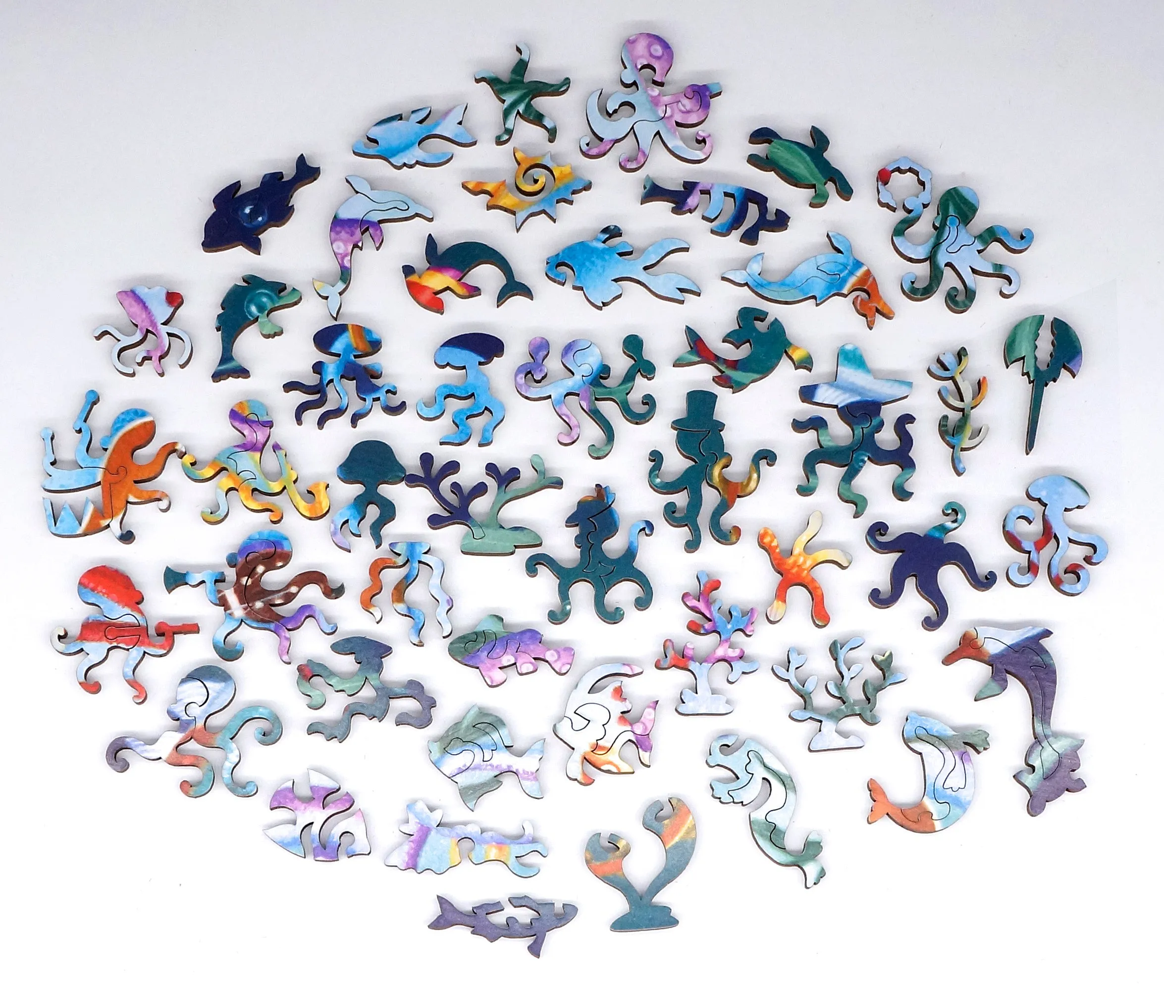 Tentacle Tunes (504 Piece Wooden Jigsaw Puzzle)