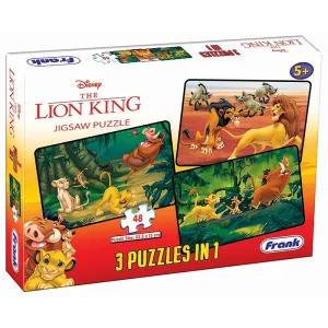 The Lion King - 3 in 1 Puzzle - 48 Pieces each