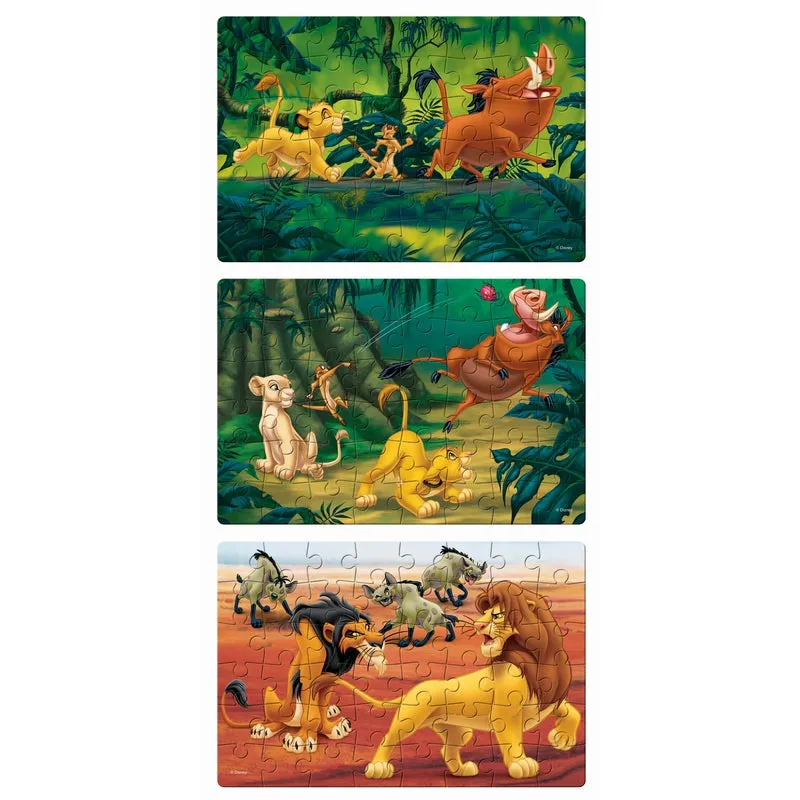 The Lion King - 3 in 1 Puzzle - 48 Pieces each