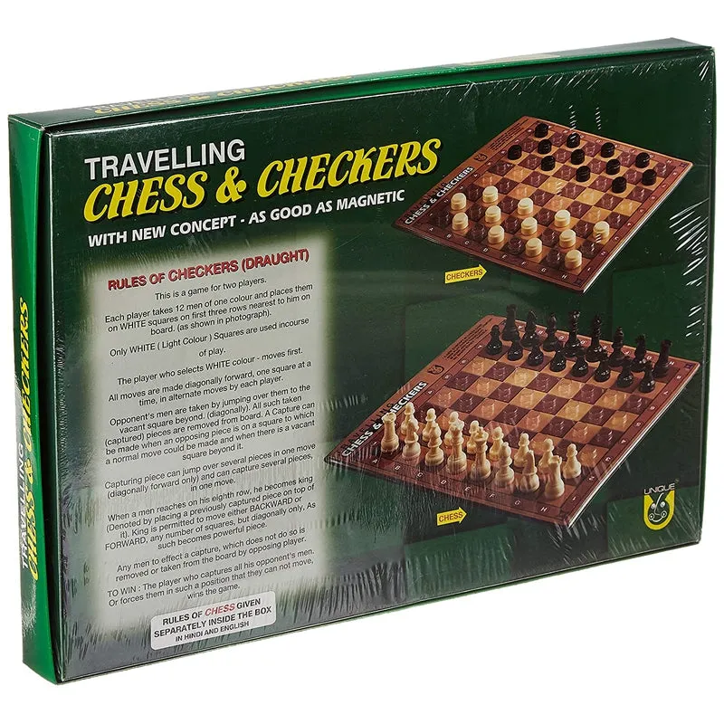 Travelling Chess and Checkers - Board Game