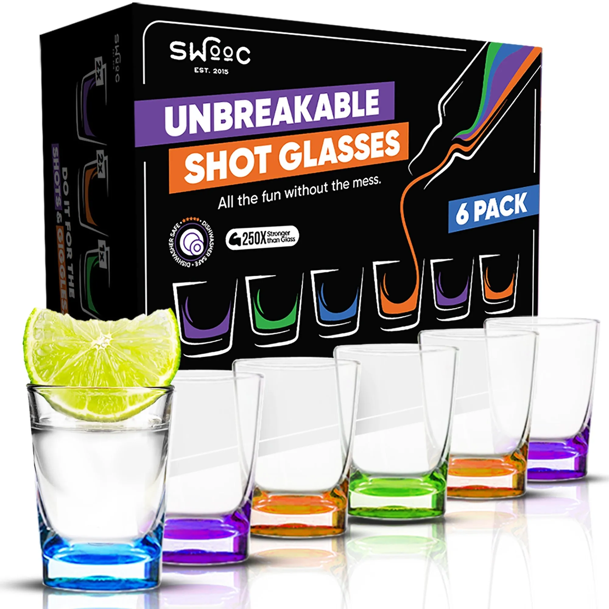 Unbreakable Shot Glasses (6 Pack)