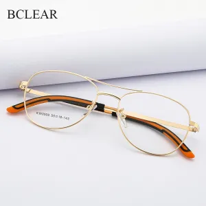 Unisex Double Bridge Full Rim Alloy Frame Eyeglasses Kw0009