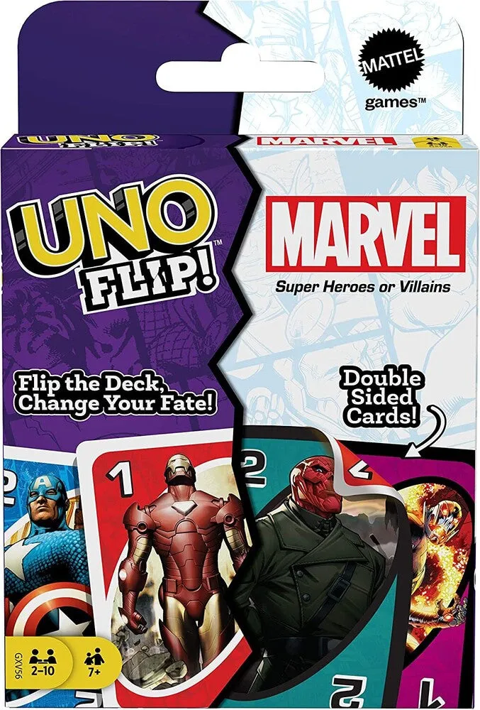 UNO FLIP MARVEL CARD GAME