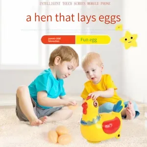 Walk Lay Eggs Sing Hen Rooster Electric Toys, TO0077