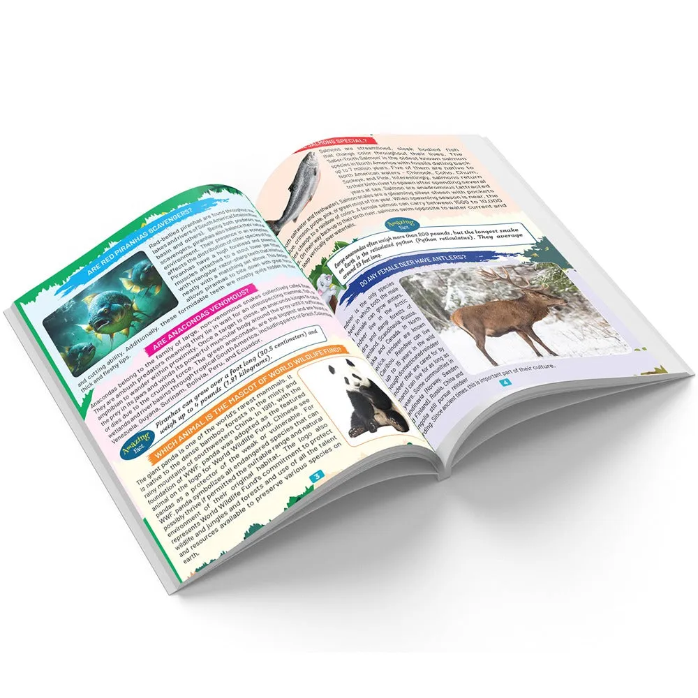 Young Minds - Animals Encyclopedia For Kids - 5 To 15 Years - Enchanting Animals - Trivia, Questions and Answers