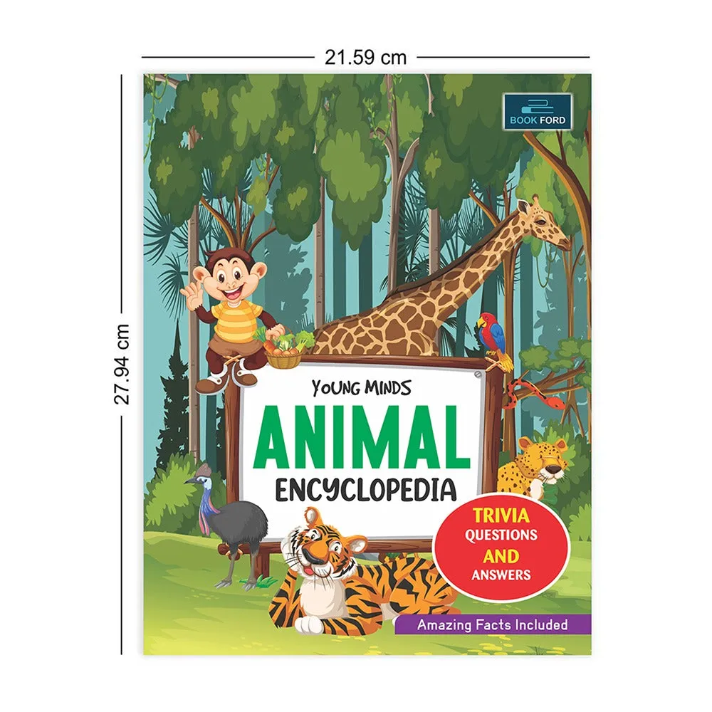 Young Minds - Animals Encyclopedia For Kids - 5 To 15 Years - Enchanting Animals - Trivia, Questions and Answers